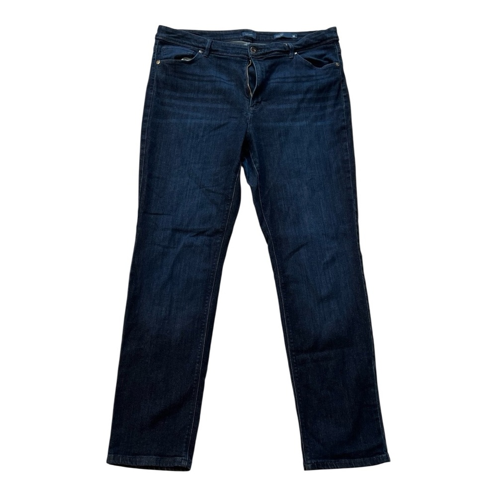 🌸2/$20 J. Jill Dark Indigo Straight-Leg High Rise Jeans- Size 16